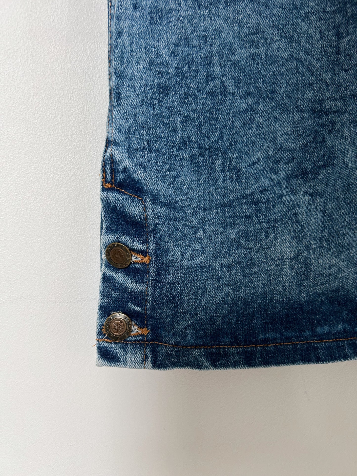 Mini jupe en jean délavé 80s Taille 32/34