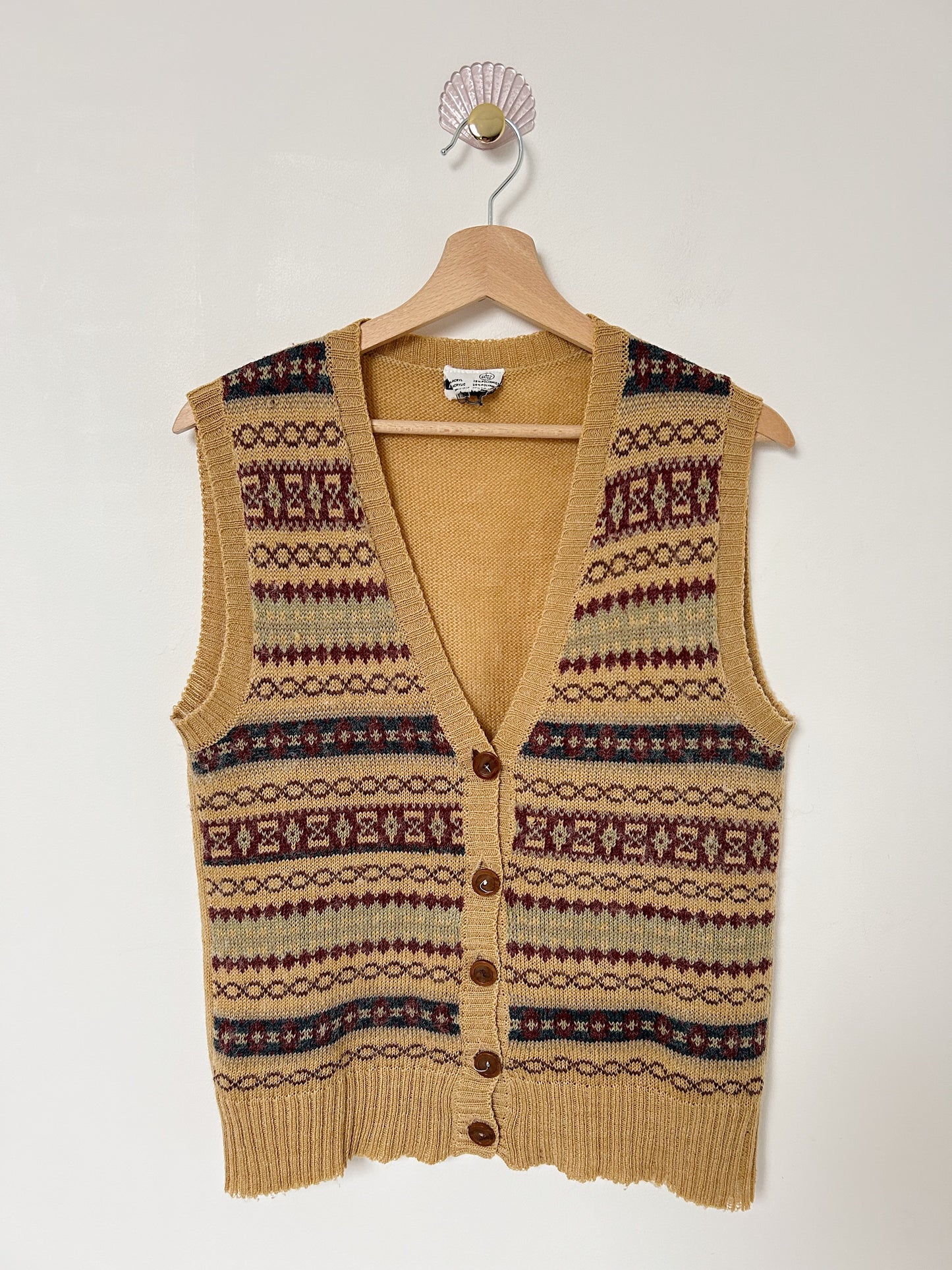 Gilet sans manches à motifs 70s Taille 36