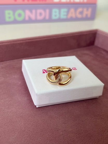 Gisèle gold plated ring