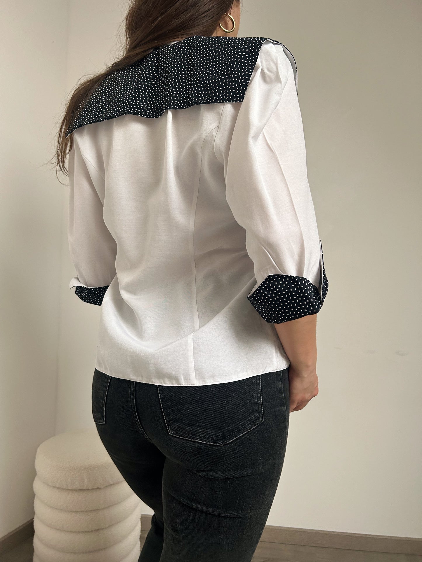 Chemise à motifs pois 90s Taille 40