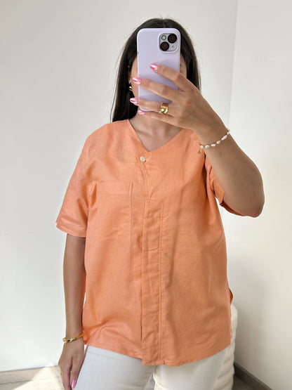 Chemise oversize en lin 90s Taille 38