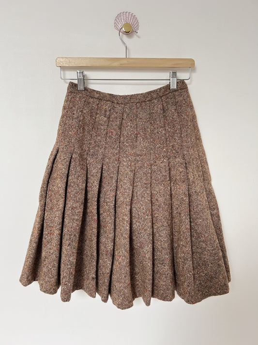 Jupe en tweed plissée 70s Taille 34