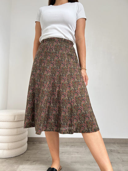 70s patterned skirt Size 38