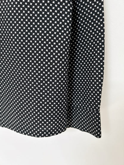 Chemise à motif noir et blanc 90s Taille 38