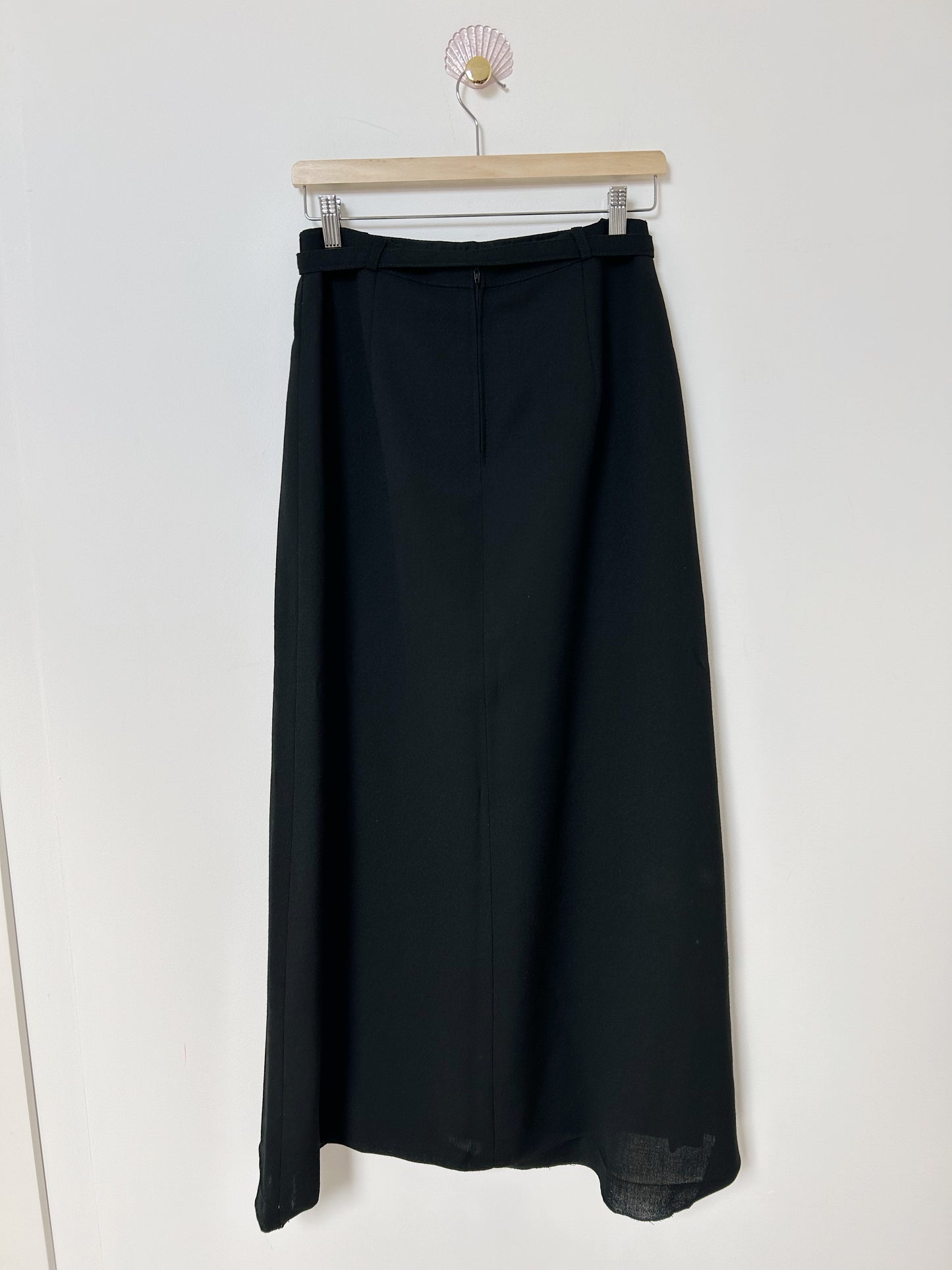 Black maxi skirt 70s Size 36