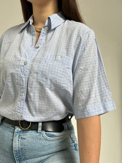 Chemise à carreaux bleu et blanc 90s Taille 38/40