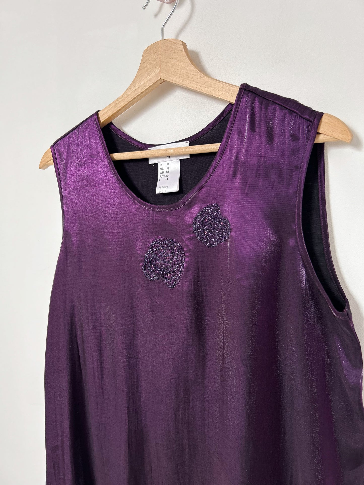 Top violet métallisé 90s Taille 36/38