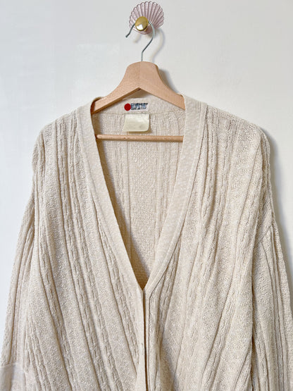 Cardigan crème col V 90s Taille 44