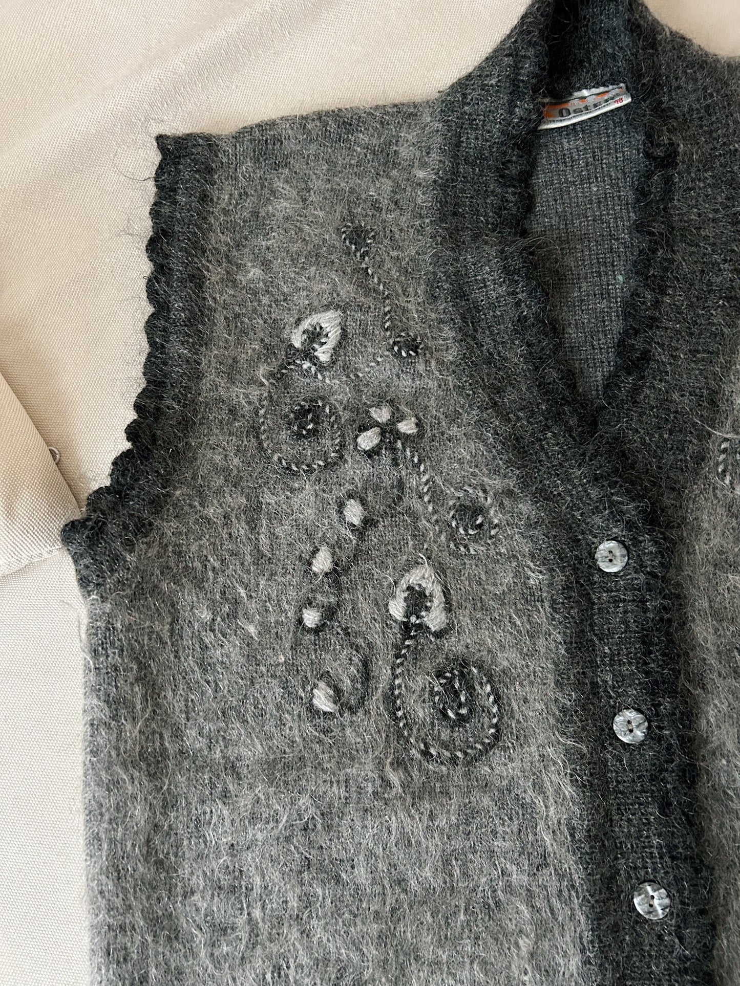 Gilet sans manches à poils 80s Taille 42