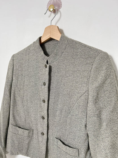 Blazer court gris vintage Taille 36