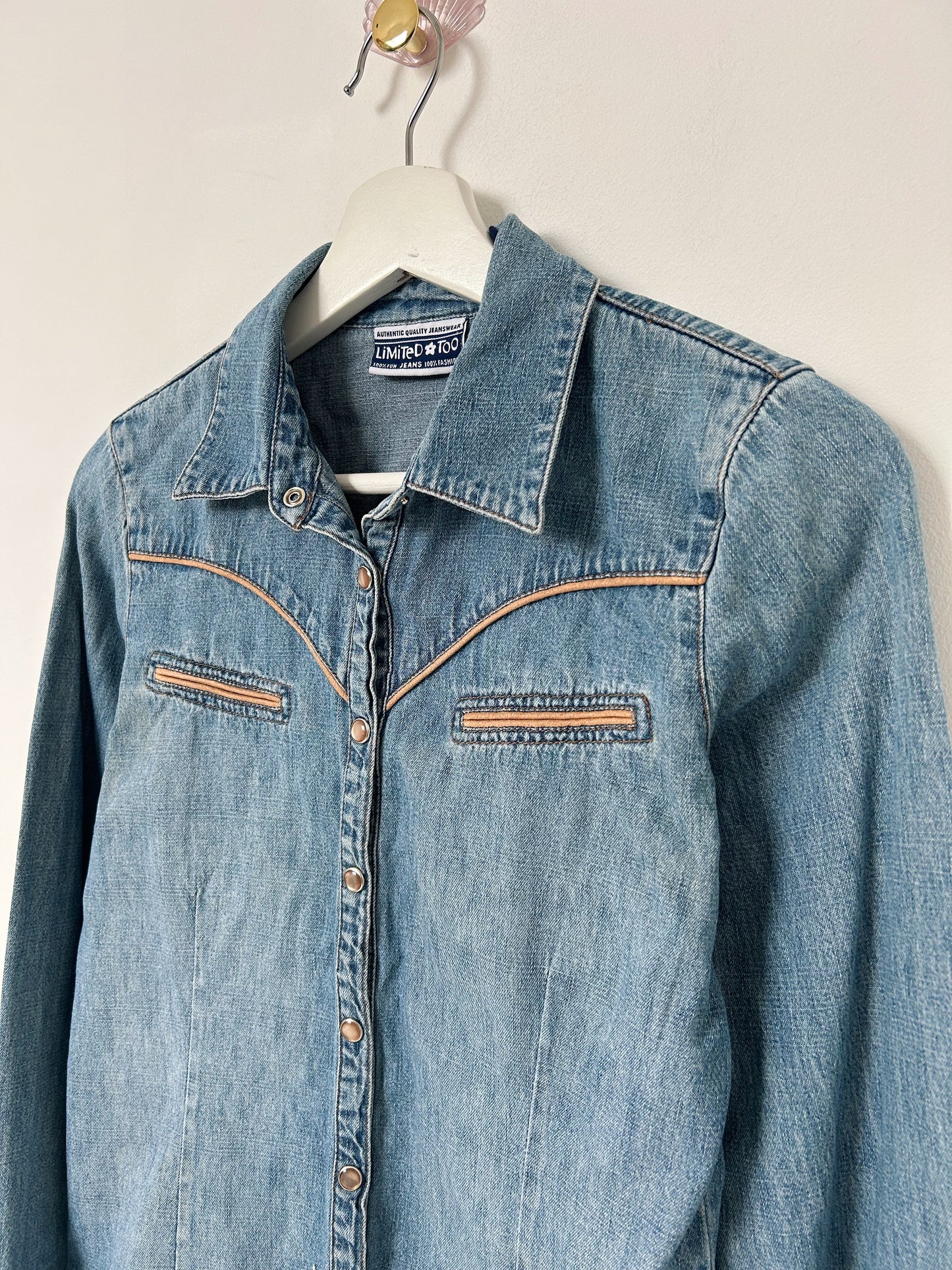 90s denim shirt Size 34