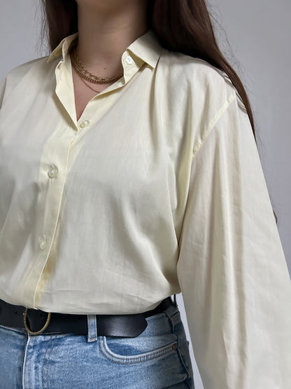 Chemise jaune pastel 90s Taille 38/40