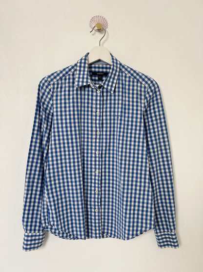 Chemise à motif Vichy bleu vintage Taille 36