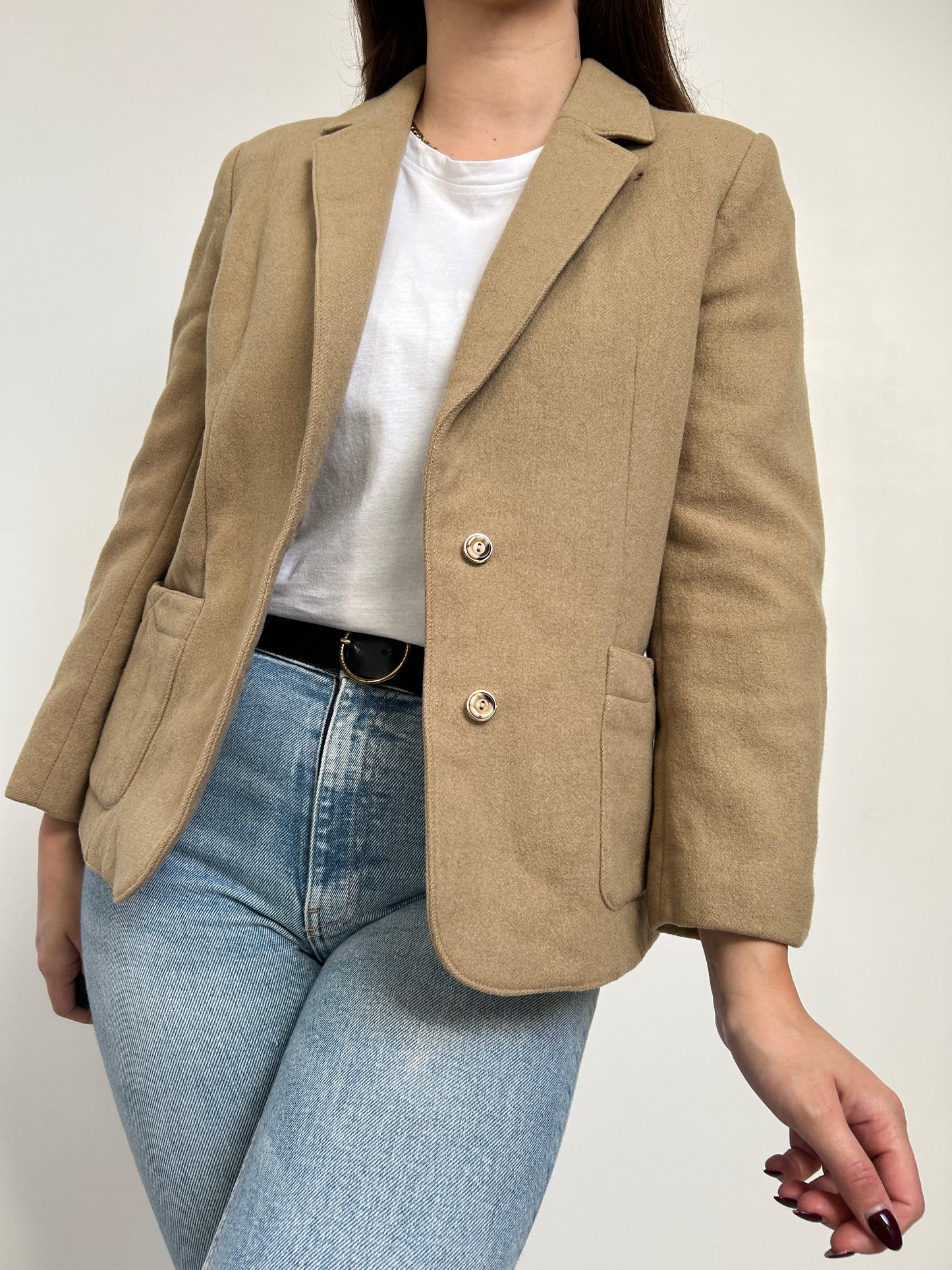 Blazer beige 70s Taille 36