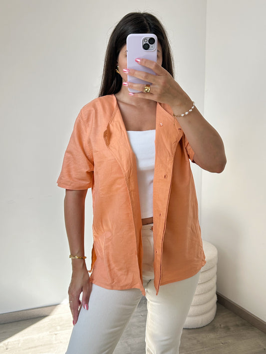 Chemise oversize en lin 90s Taille 38