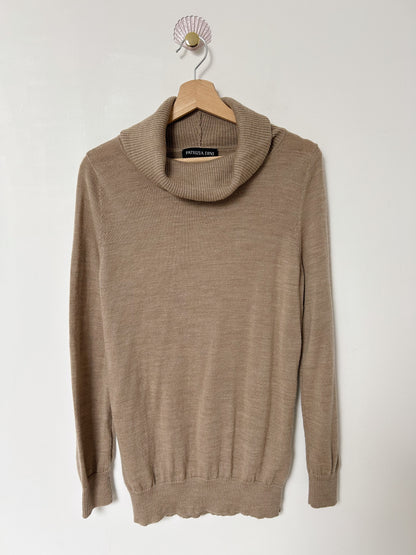 Pull col roulé beige 80s Taille 36