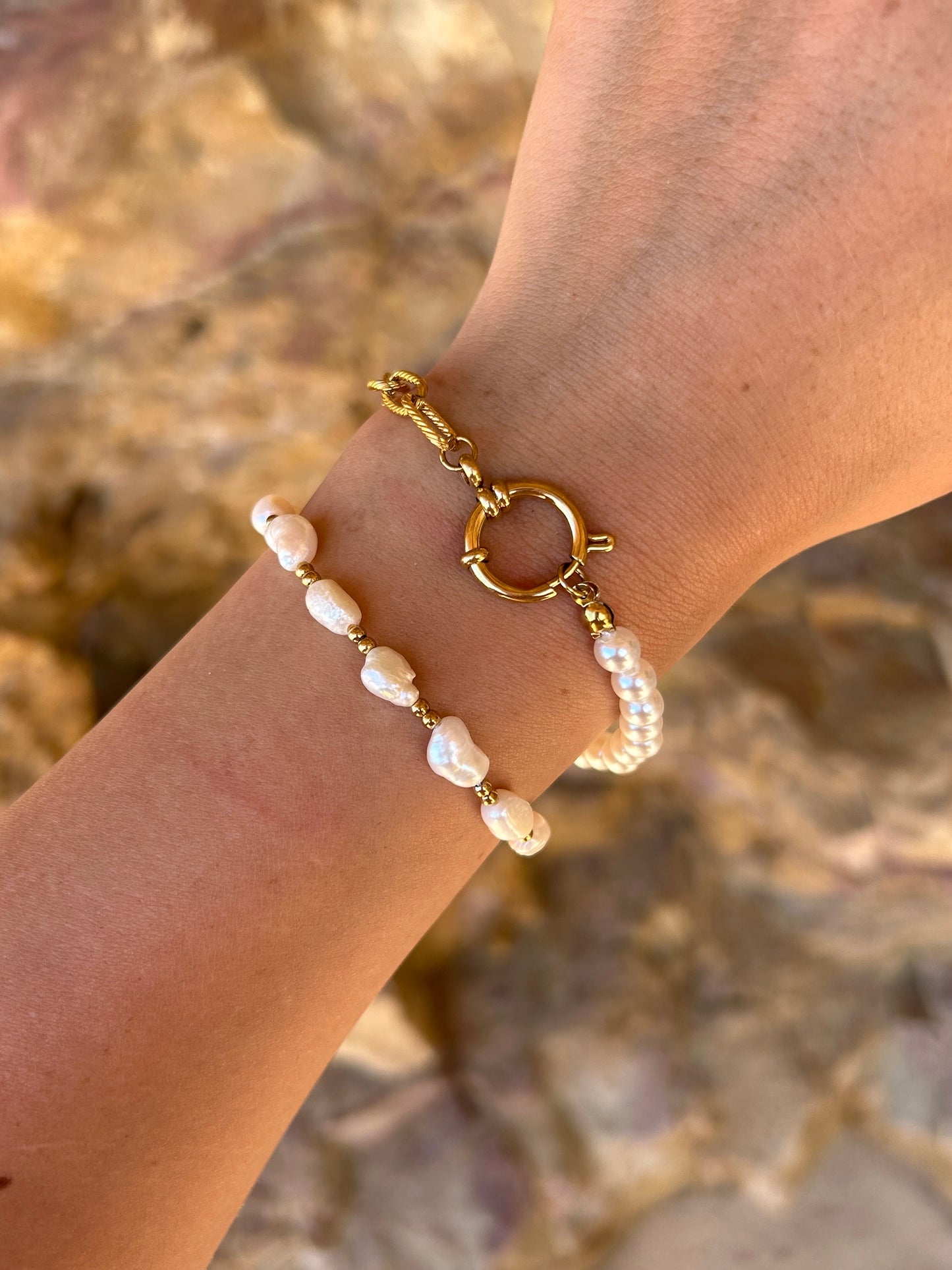 Bracelet Rita | Acier inoxydable et perles