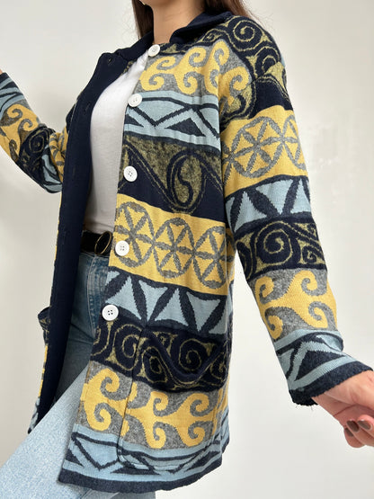 Long gilet à motifs 90s Taille 38/40