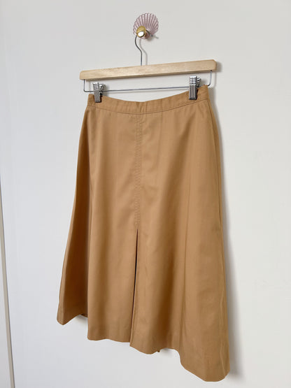 Jupe beige coupe trapèze 70s Taille 34