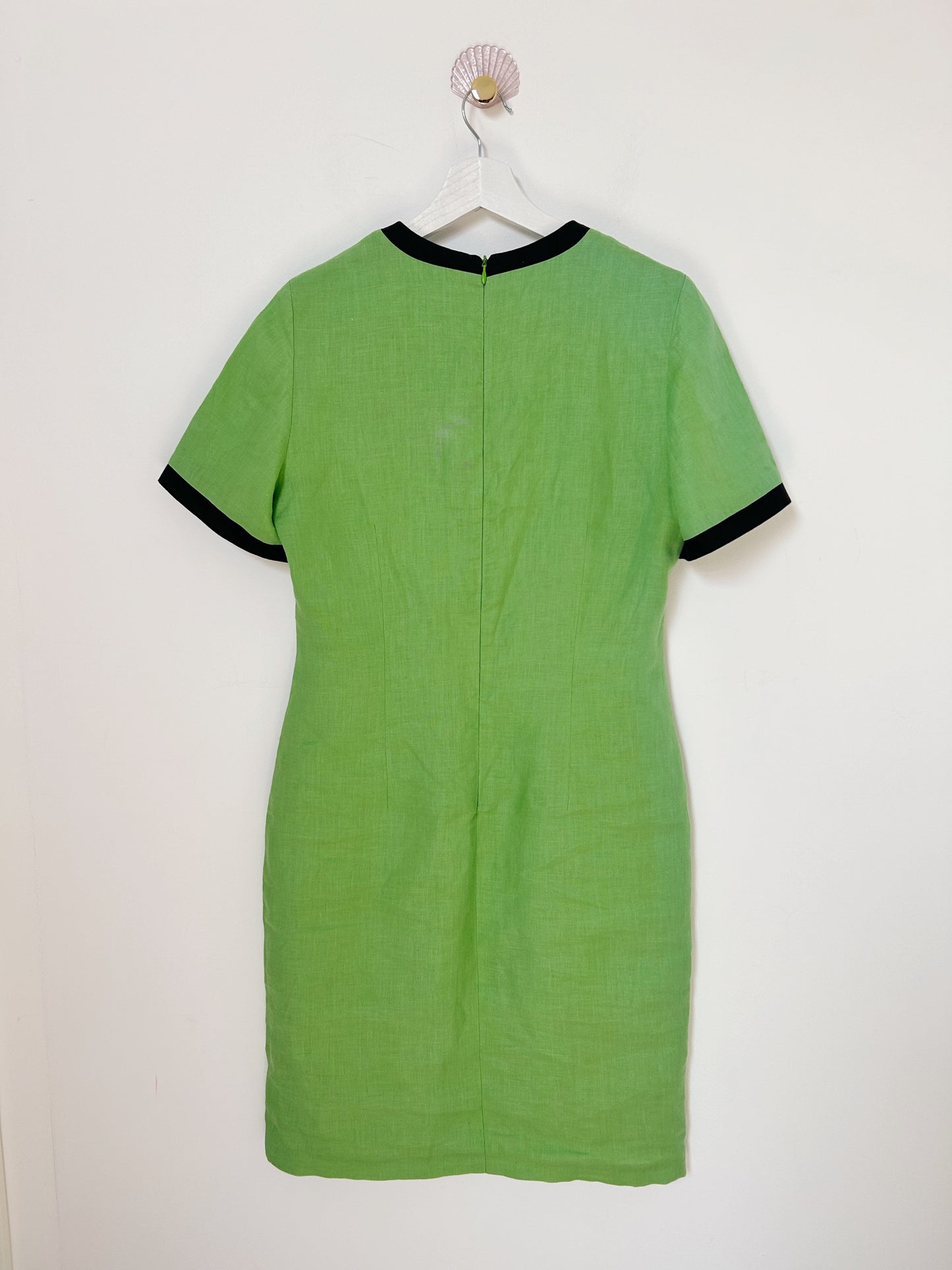 Robe en lin verte 90s Taille 36