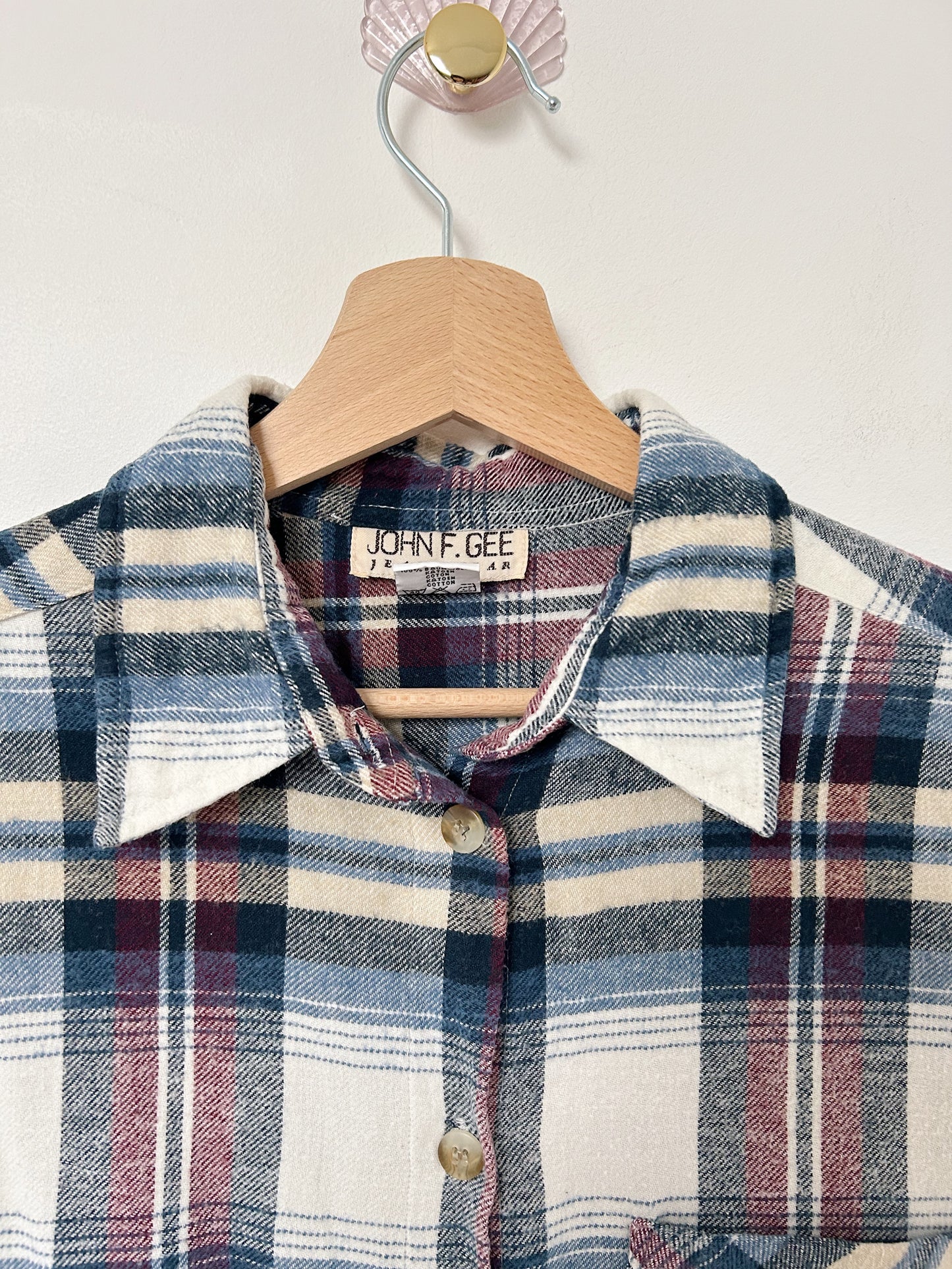 Chemise en flanelle à carreaux 90s Taille 36/38