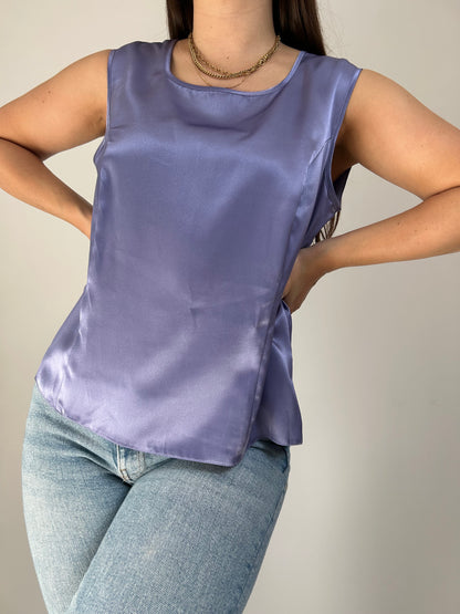 Blouse Lila satinée 90s Taille 38/40