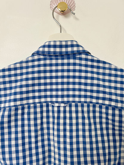 Chemise à motif Vichy bleu vintage Taille 36