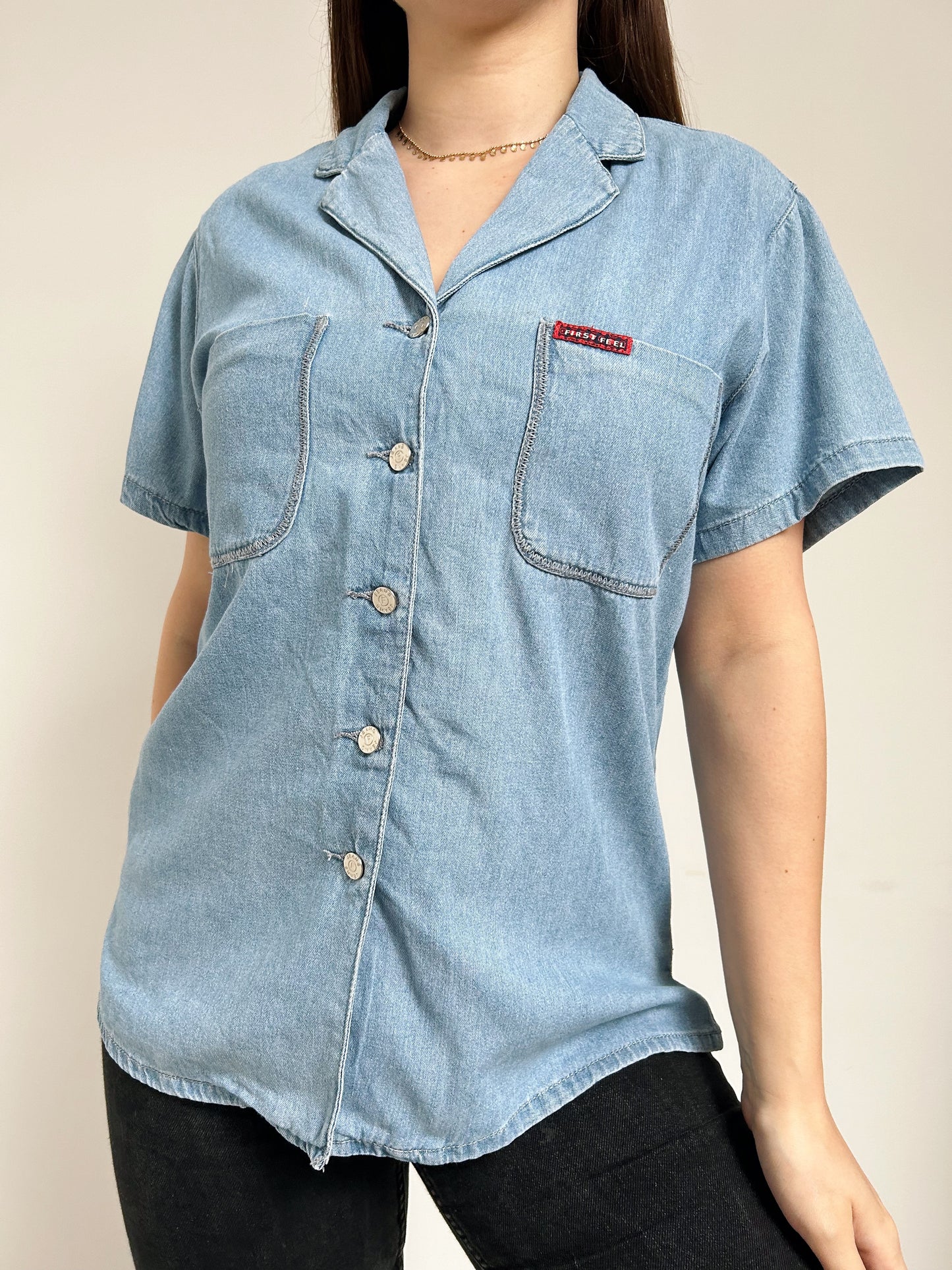 Chemise en jean oversize 90s Taille 36/38