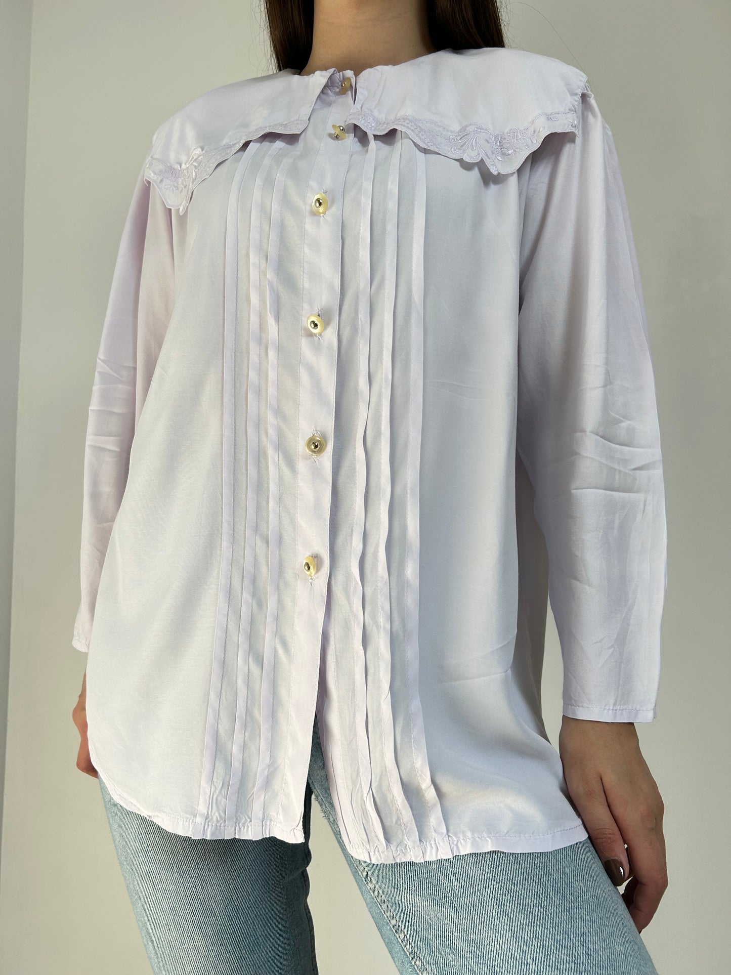 Chemise Lila col Claudine 90s Taille 42