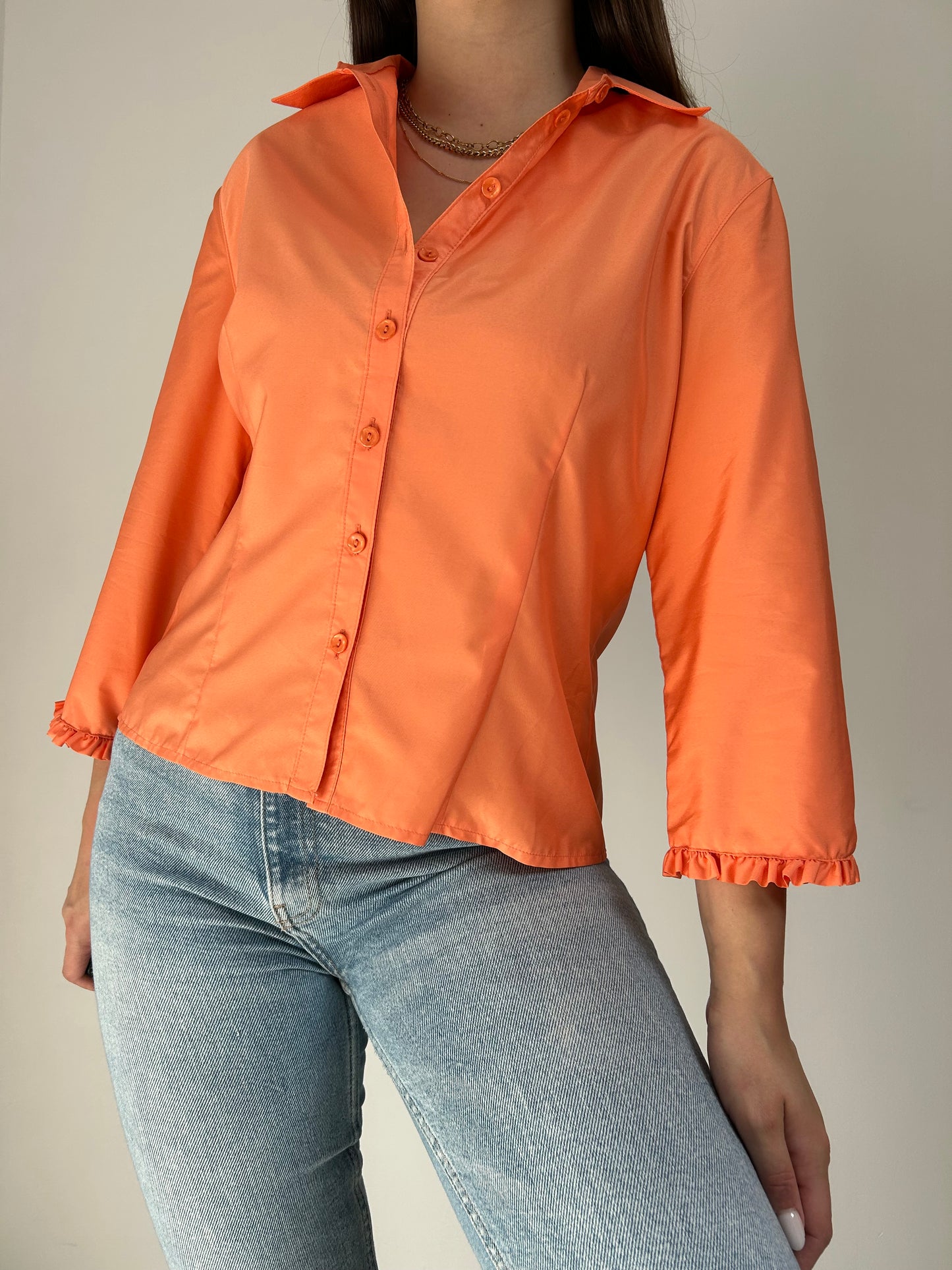 Chemise orange 90s Taille 38