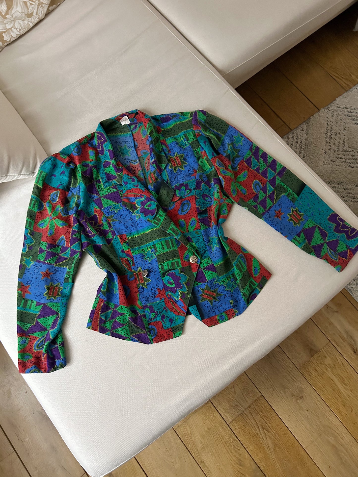 Veste chemise multicolore 90s Taille 40