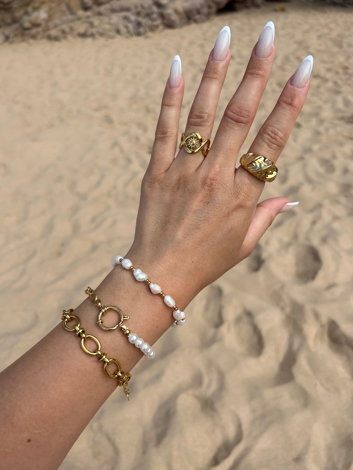 Bracelet Rita | Acier inoxydable et perles