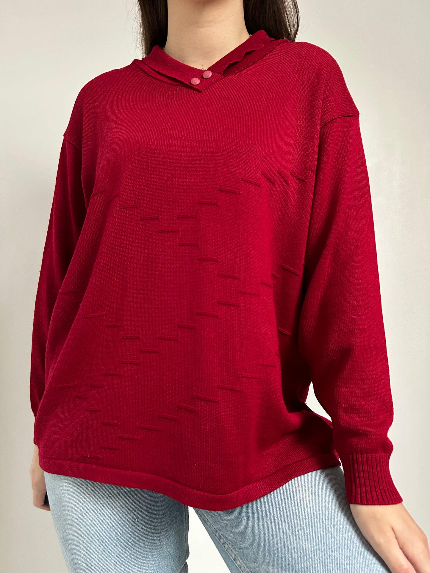 Pull bordeaux 80s Taille 42