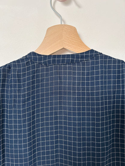 Chemise à carreaux col volanté 70s Taille 36