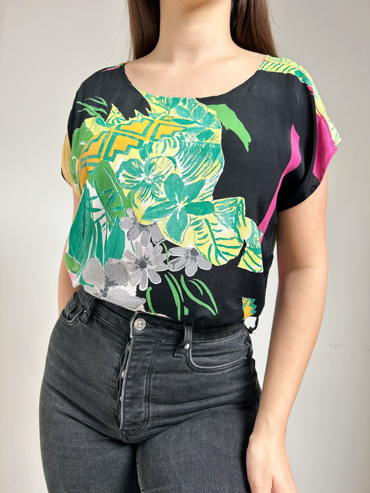 Blouse oversize à fleurs 90s Taille 36/38