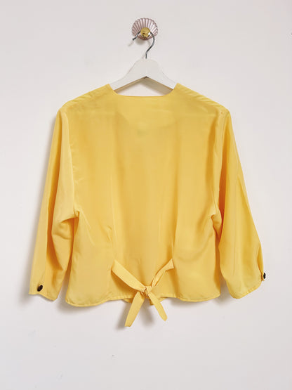 Chemise jaune cintrée 90s Taille 36/38