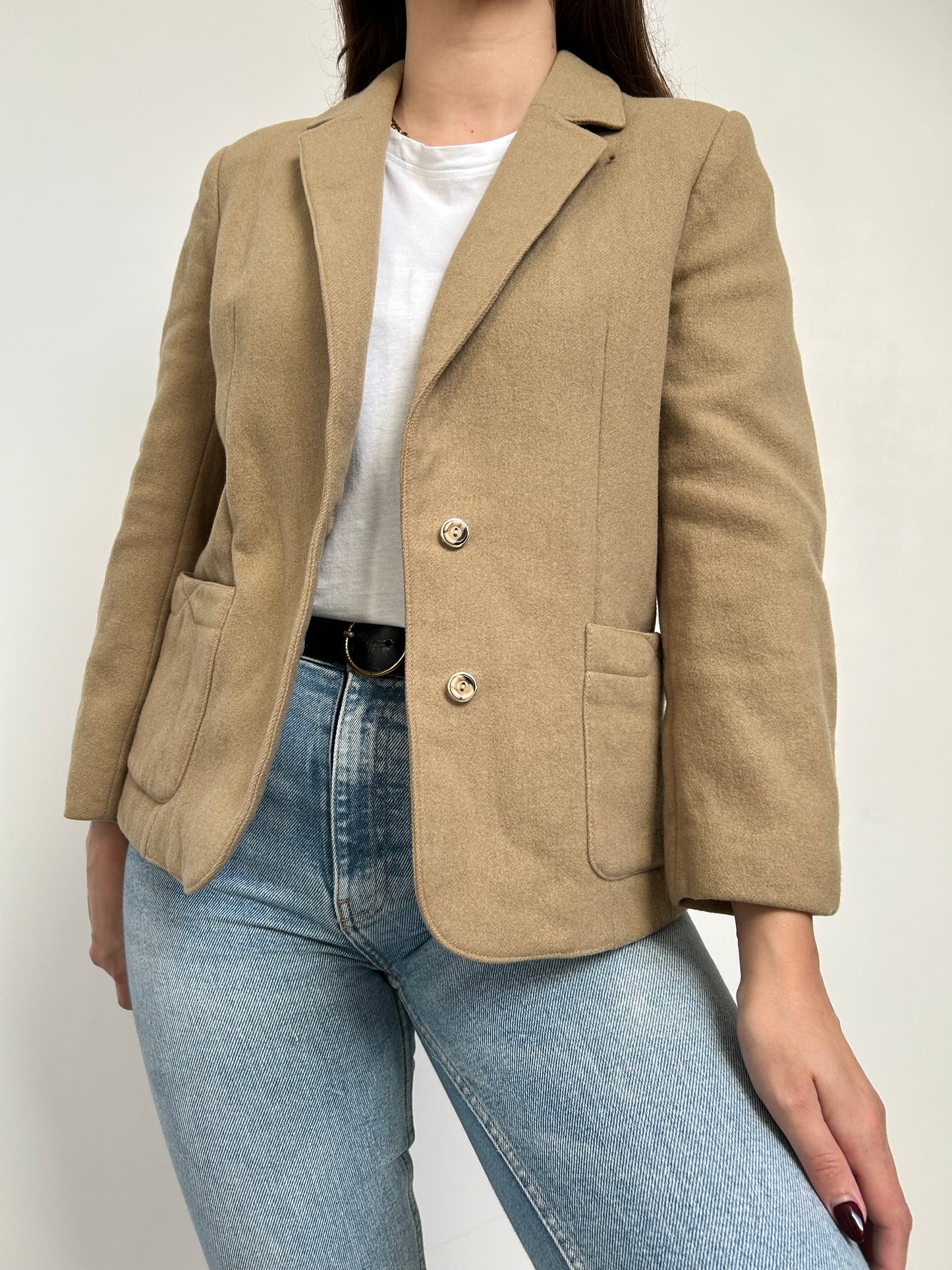 Blazer beige 70s Taille 36