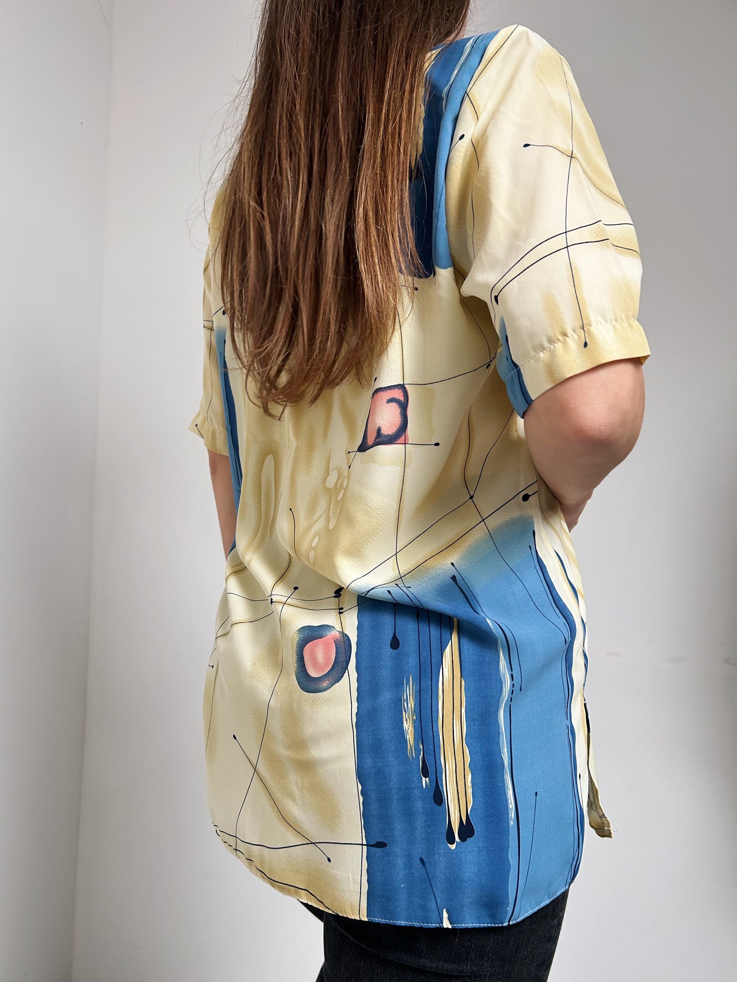 Chemise oversize à motifs abstraits 90s Taille 38/40