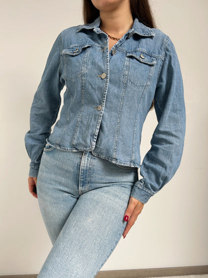 90s fitted denim jacket Size 36/38