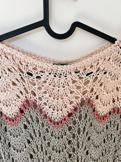 Pull sans manches en crochet 90s Taille 36