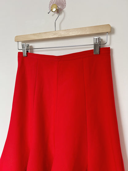 Jupe rouge évasée 70s Taille 36