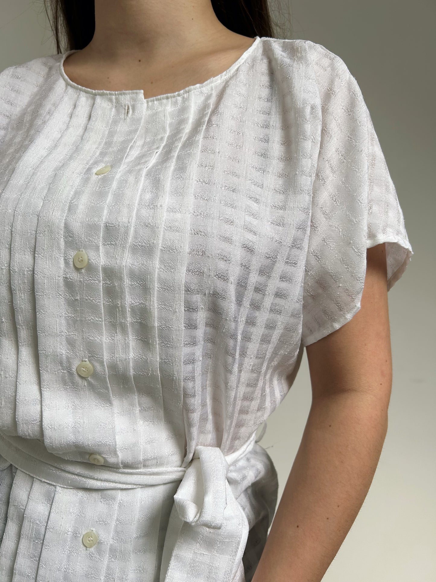 Chemise blanche ceinturée 90s Taille 40