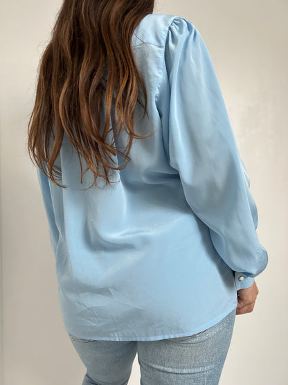 Chemise oversize bleu ciel 90s Taille 40/42