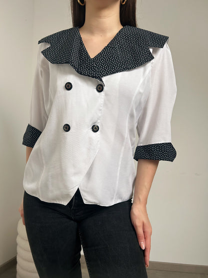 Chemise à motifs pois 90s Taille 40