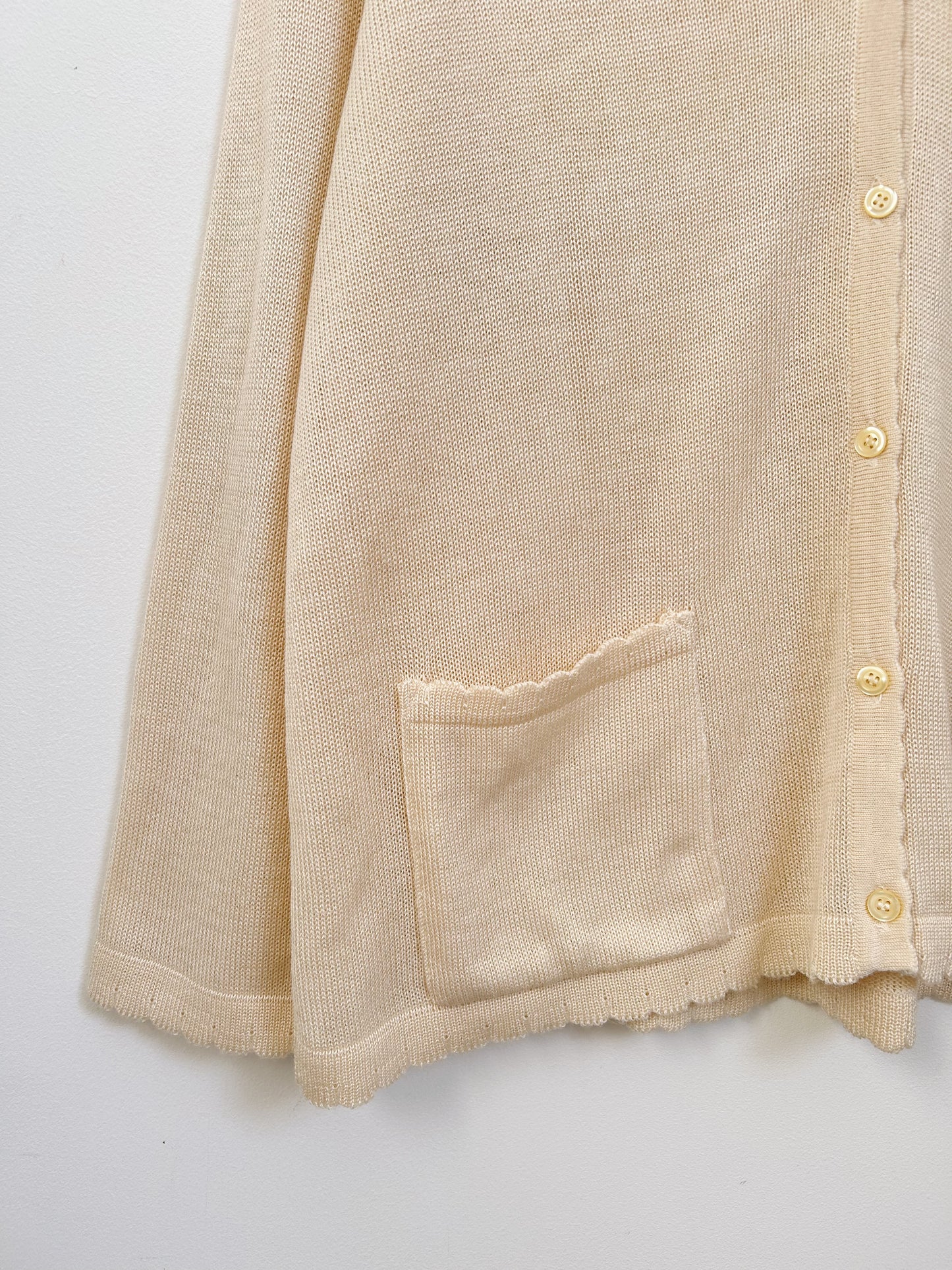 Beige cardigan 90s Size 40