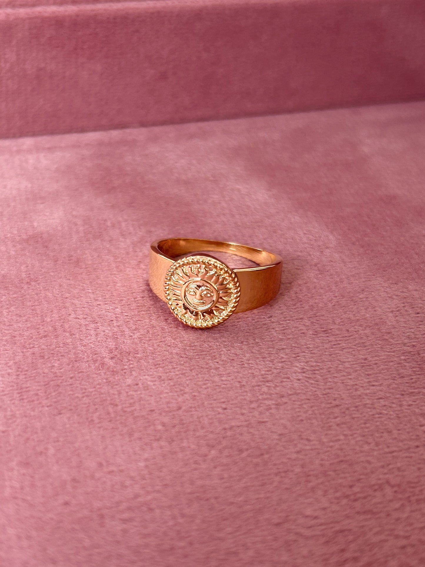 Gold plated Sun ring