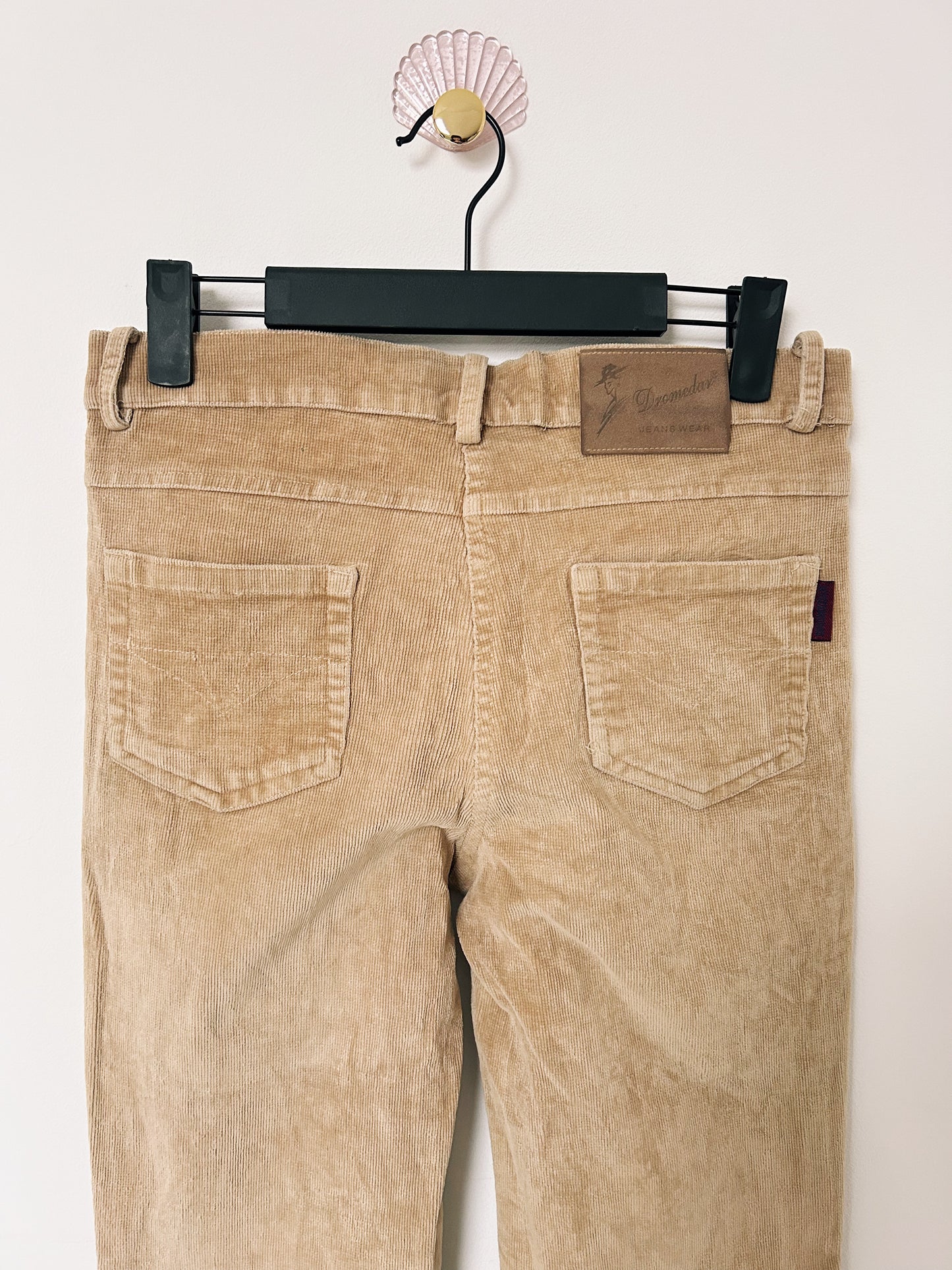 Pantalon en velours côtelé beige 90s Taille 36