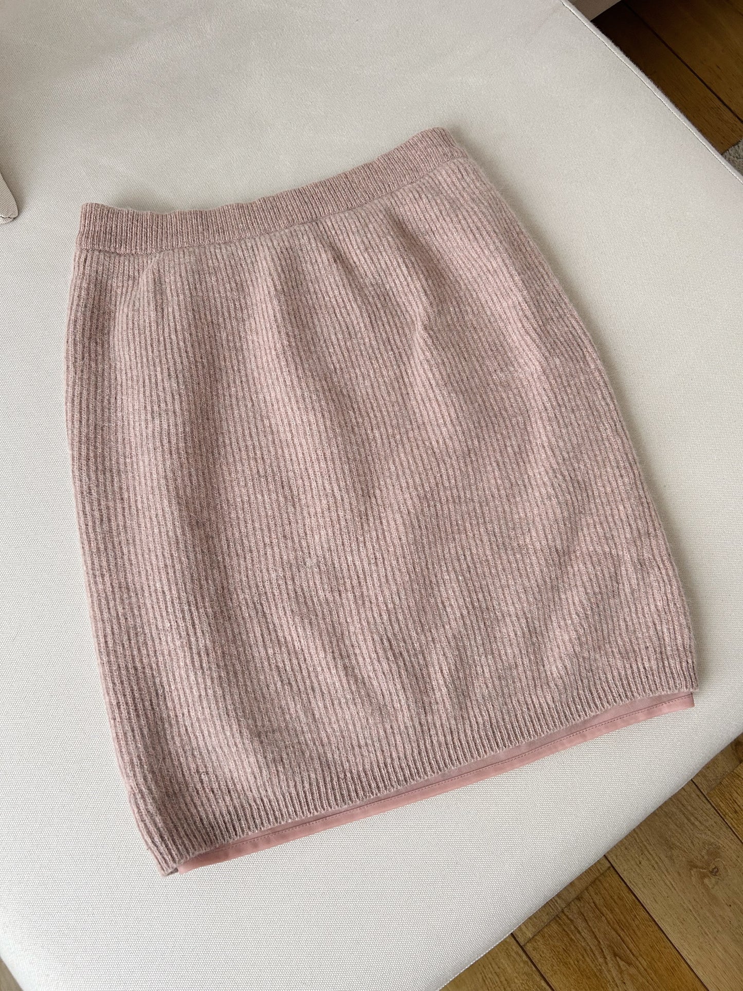 Jupe courte en maille rose 90s Taille 38/40