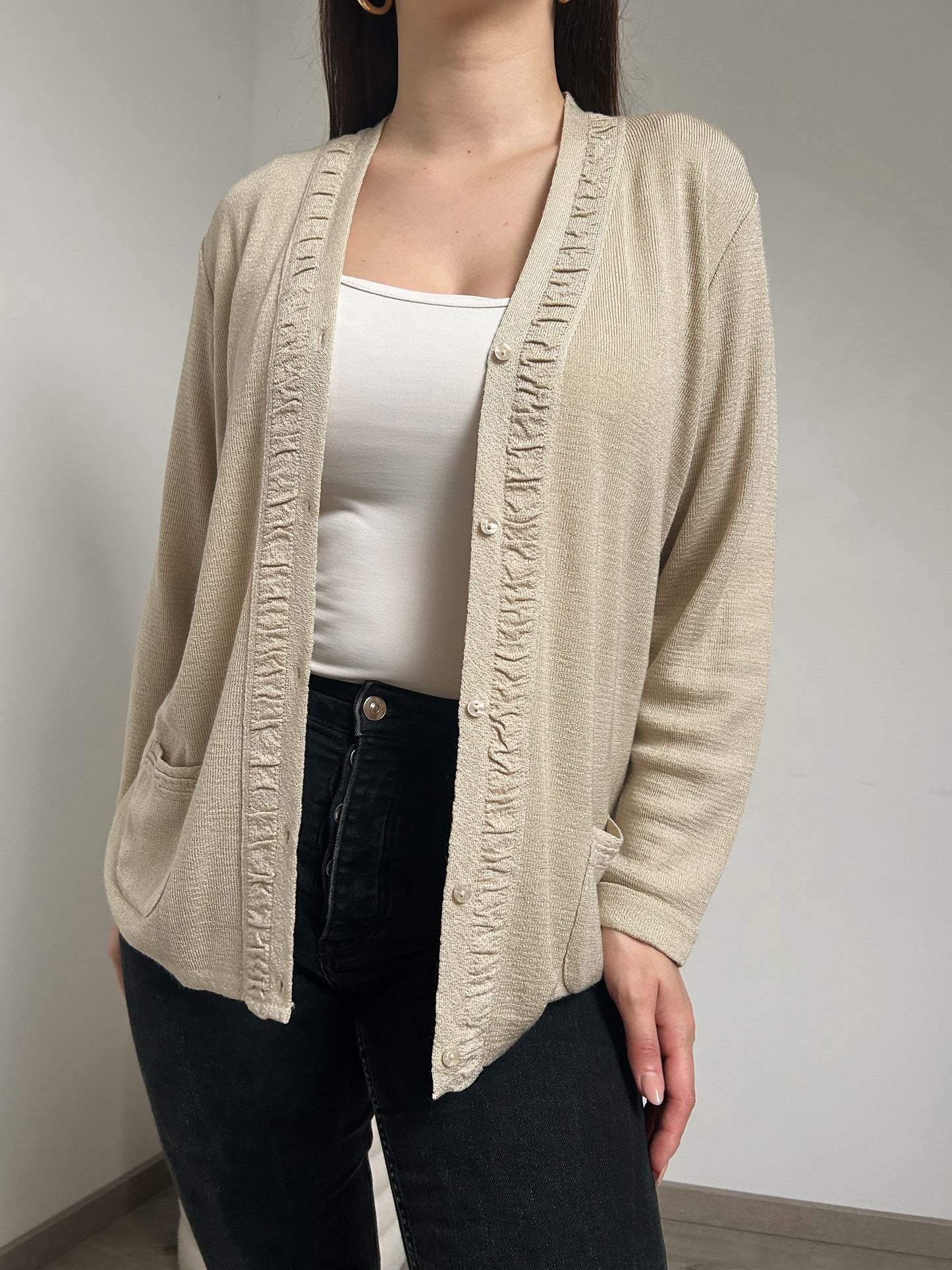 Cardigan beige vintage Taille 40