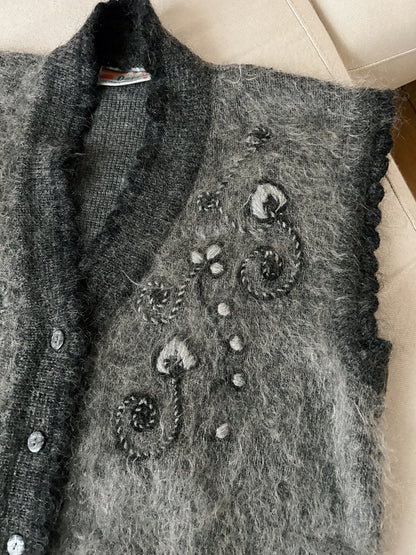 Gilet sans manches à poils 80s Taille 42